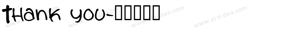 Thank you字体转换